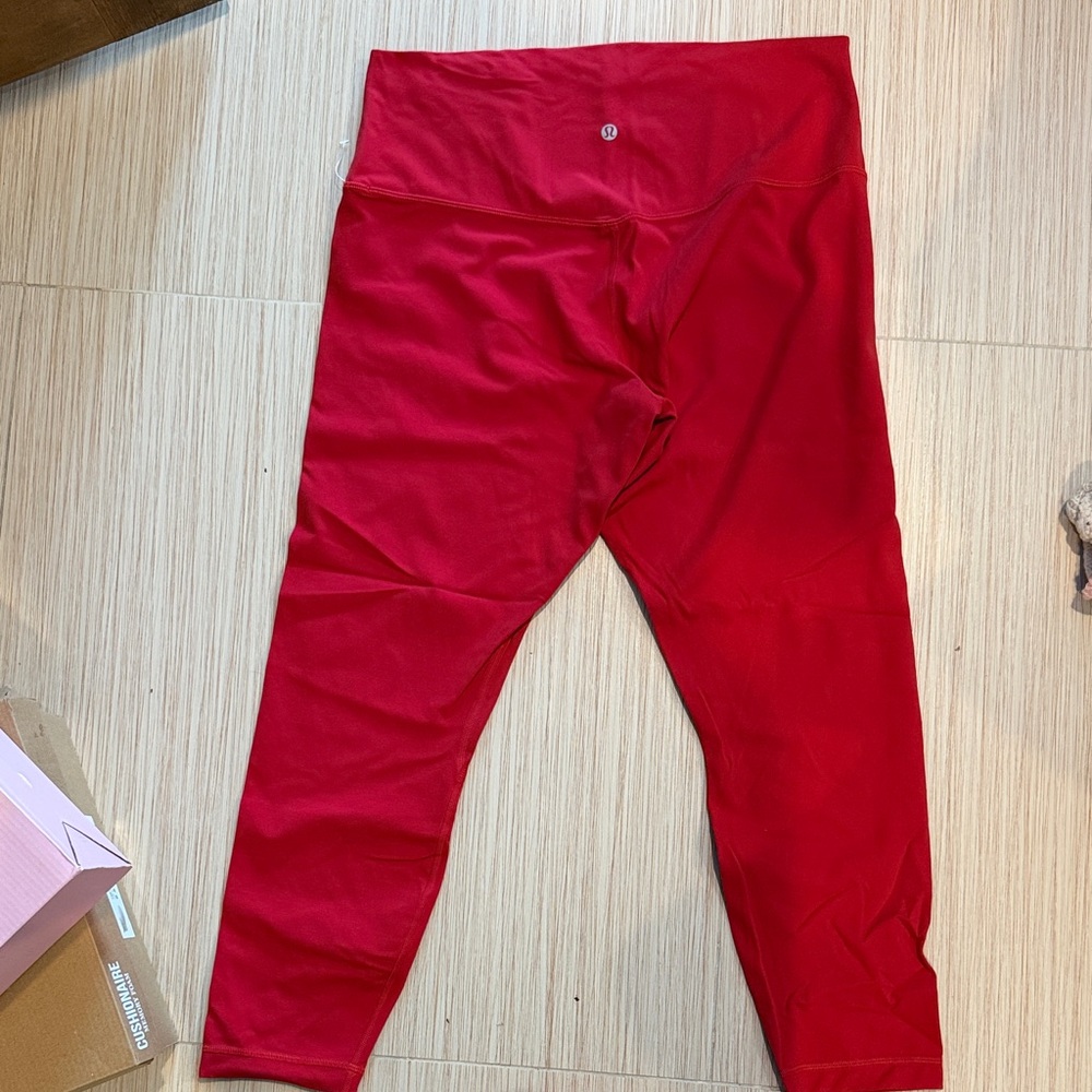 Red lulu lemon align Leggings